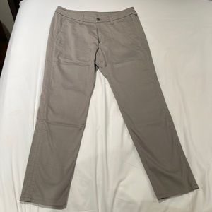 Lululemon ABC Slim-Fit 5 Pocket Pant 32" Utilitech Grey 32" Waist.
